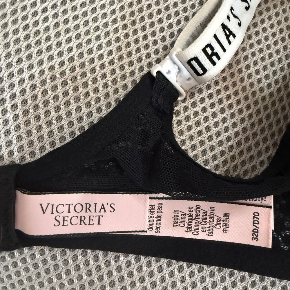 Victoria's Secret Black Lace Bra Size 32D SKU0139 - Picture 7 of 10